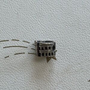 Handmade Colosseum Silver Charm
